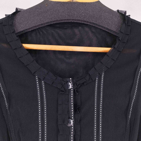 スペッシオ SPECCHIO フリルシアー L/S ブラウス レディース
